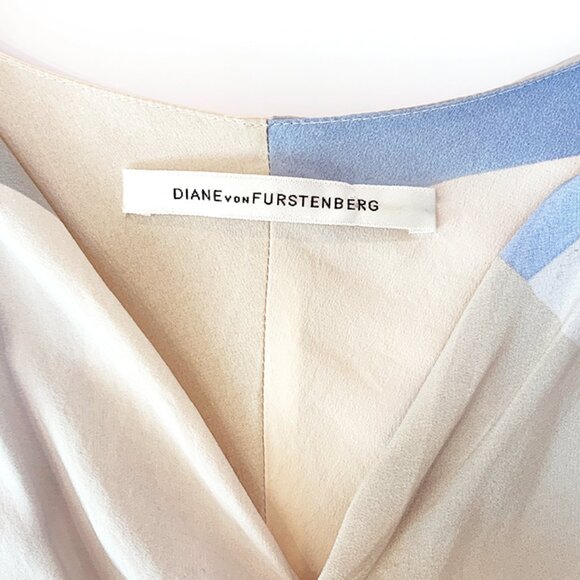 Diane Von Furstenberg Juliette 100% Silk Kimono Top 💛✨🦋 - Picture 4 of 11